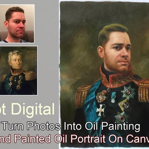 Custom Oil Portrait-Hand Painted Original Oil Painting-Personalised Historical Portrait-Royal-Renaissance-Portraits Oil Painting From Photo