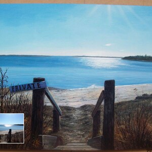 Custom Landscape Portrait-Hand Painted Oil Painting from Photo-Canvas Portraits-Original Portrait Painting-Commission Landscape Painting