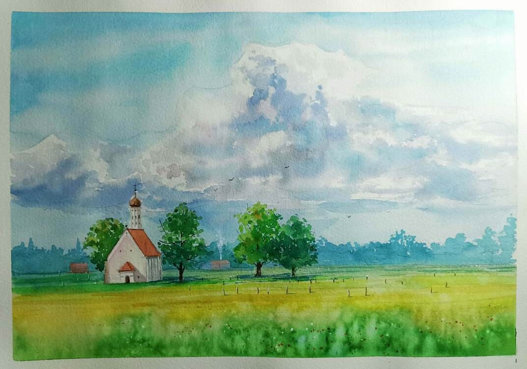 Custom Landscape PortraitHand Painted Portrait Painting from Etsy