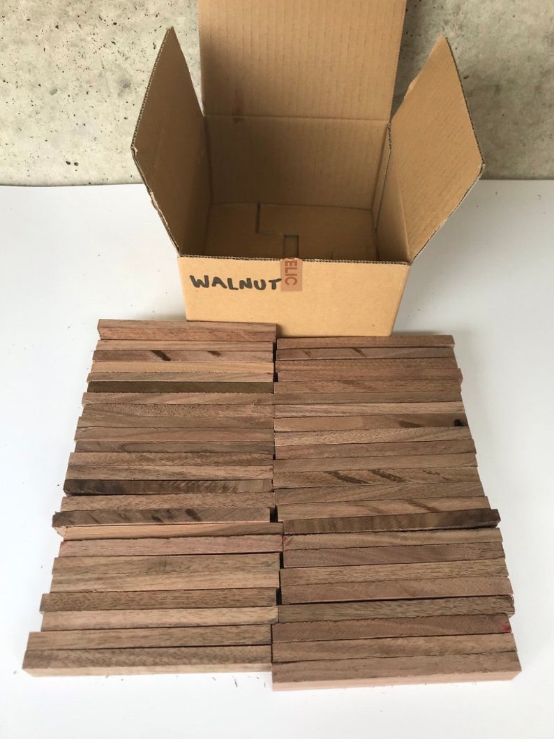 One pound box of Japanese Walnut wood offcuts Etsy