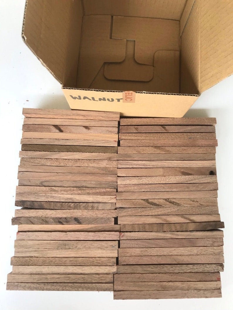 One pound box of Japanese Walnut wood offcuts Etsy
