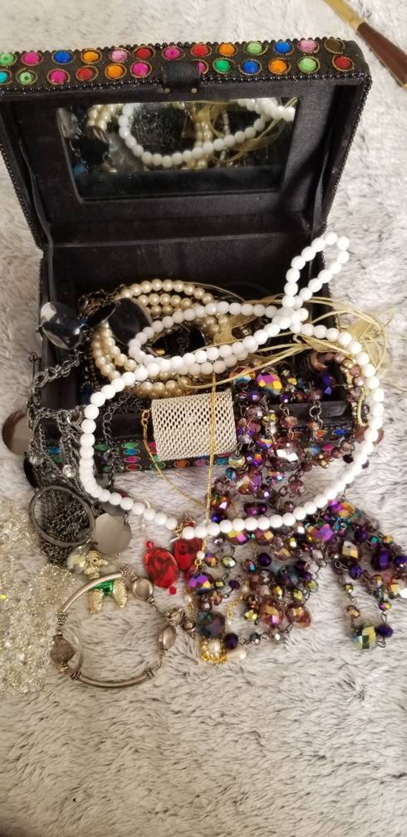 Some Sterling PREOWNED Jewelry Box with 20 plus Pieces of Vintage to Now Jewelry