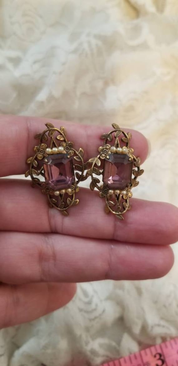 Stunning Mid Century Floral Cufflinks