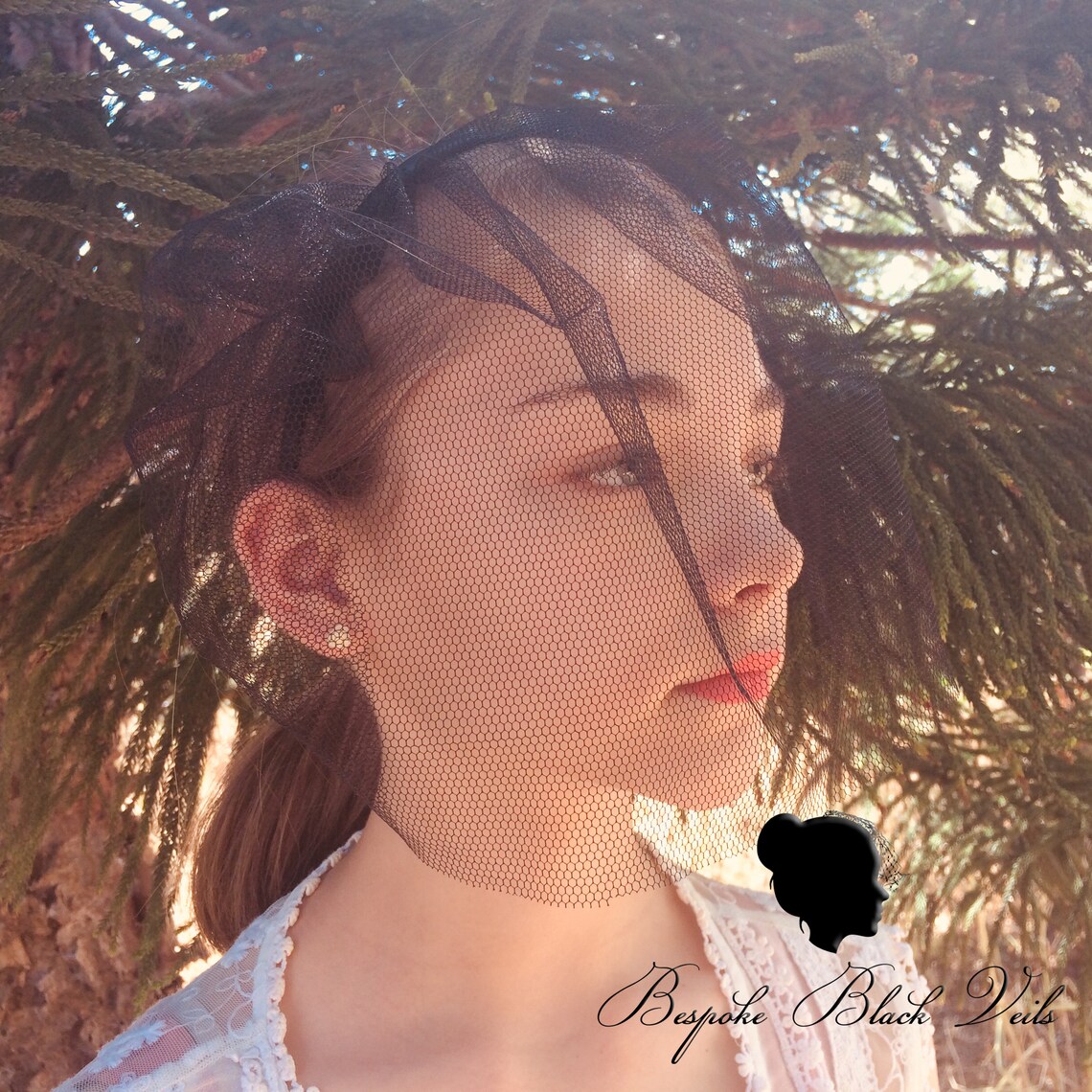 Bespoke Black Headband Veil Made to Order Wedding Veil Etsy