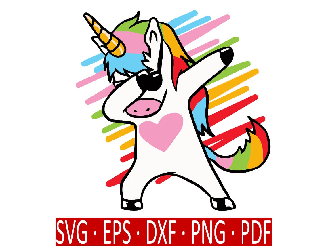 Dabbing Licorne SVG Licorne Dab SVG Unicorn Clipart | Etsy