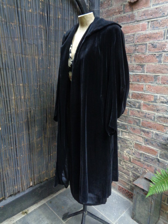 1950s VELVET SWING COAT-Late 50s Swing Coat-50s Ji