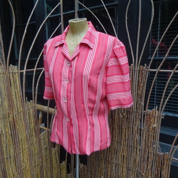 1940s Original Pink and White stripes. Lovely shape