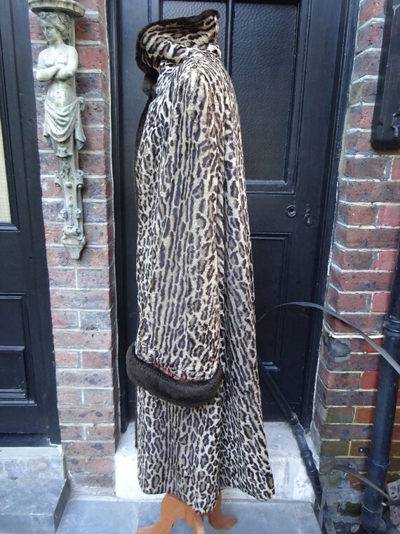 XL 1950s Faux Fur and Real Fur Coat