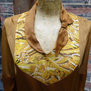Rare 1920s SILK FLAPPER DAYDRESS-20s Original Silk and Jersey Dress.