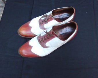 Vintage Johnston Murphy Cap Toe Oxford Shoes 10 D USA Black