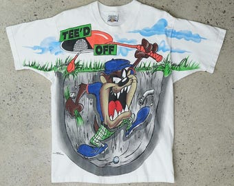 90s Looney Tunes Basketball T-shirt. Vintage 1993 Warner
