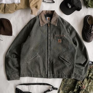 Carhartt モスグリーンJ97 made in USA s-l400.jpg