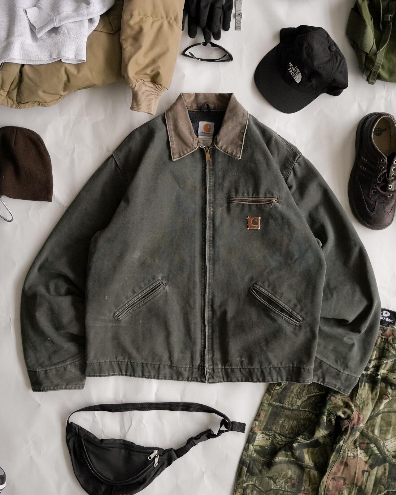Vintage Carhartt J97 Mos Green Moss 90s Workwear Detroit