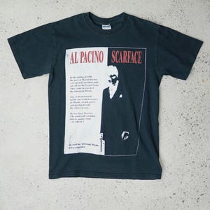 vintage scarface al pacino tony montana t-shirt size small