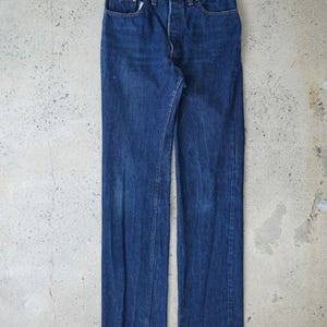 jeans vintage levi's 501 feito nos eua anos 80 tamanho 29x35
