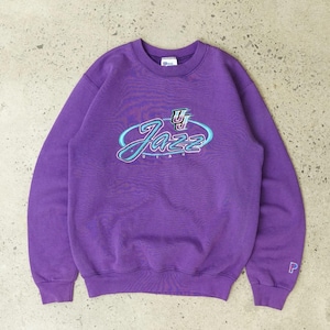 Bluza z okrągłym dekoltem w stylu vintage Utah Jazz Basketball NBA 90s Pro Player – rozmiar S