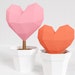 Heart Pot Papercraft Valentine Heart - Etsy