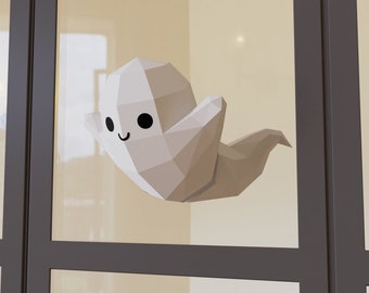 Flying Ghost Papercraft, Halloween ghost decor