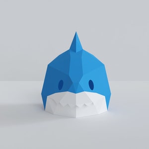 Shark mask, paper mask