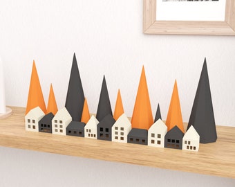 Halloween & Christmas Village papercraft