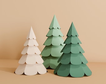 Paper Pine, Paper tree, christmas decor