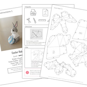 Papercraft Rabbit, Easter Rabbit - Etsy