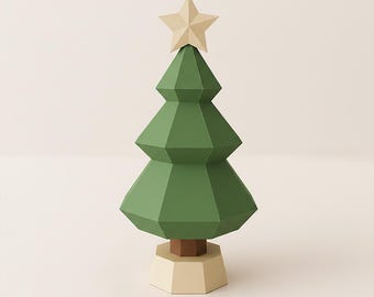 Paper Cozy Christmas Tree, christmas decor