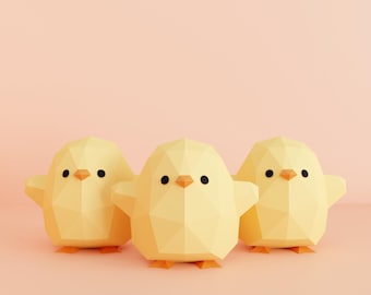 Chcik Papercraft sculpture