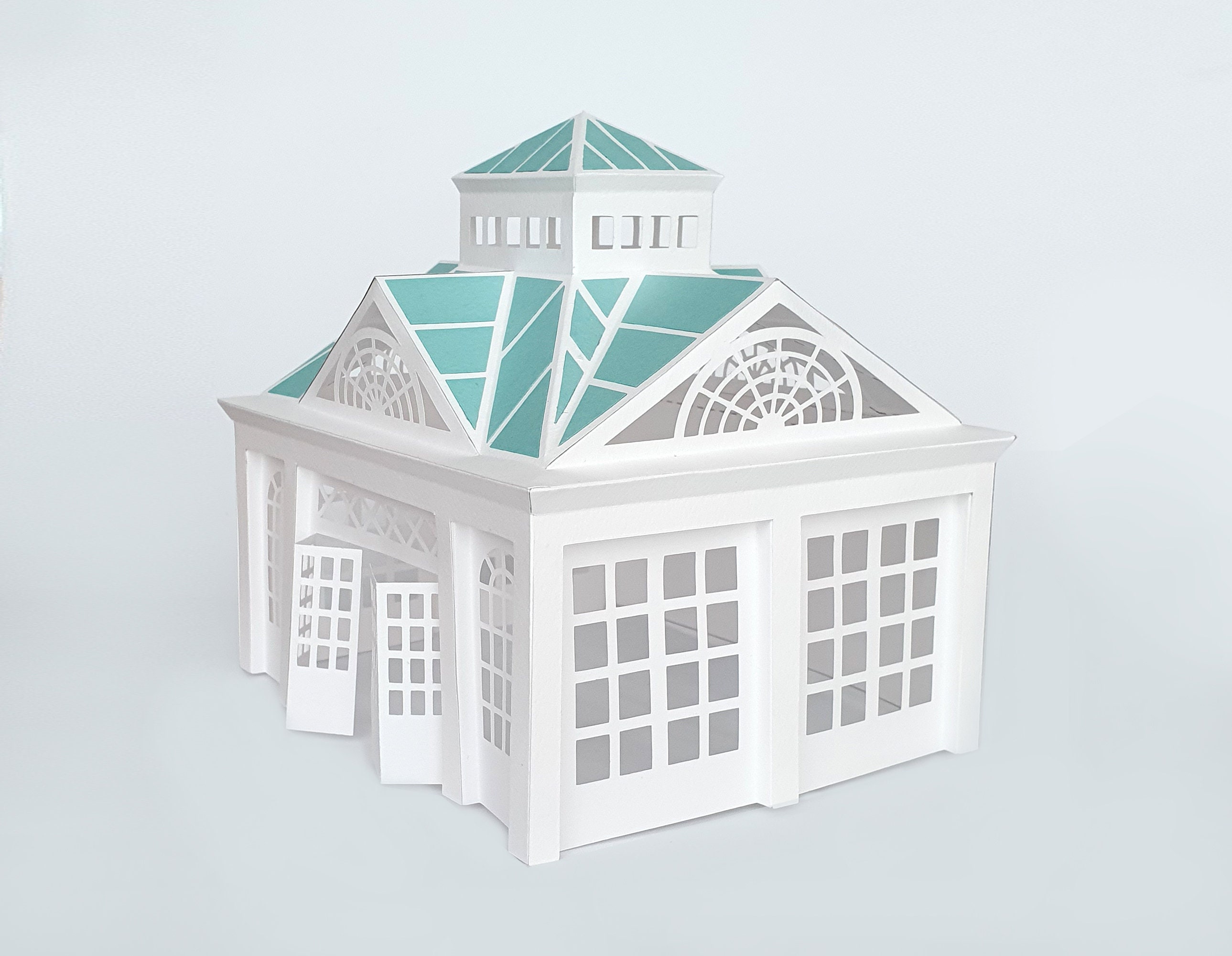 House Papercraft Greenhouse Paper Cutting Dxf Svg - Etsy