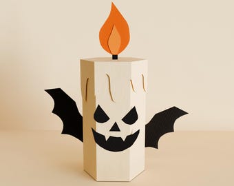 Halloween Candle papercraft