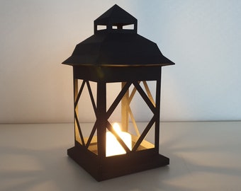 Lamp papercraft, papieren lantaarn