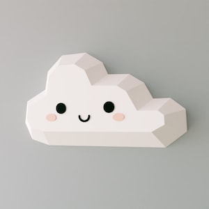 Papercraft Baby Wolke