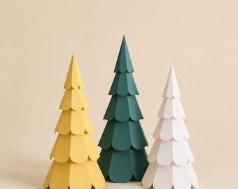Paper Pine Slim, Paper tree, papercraft