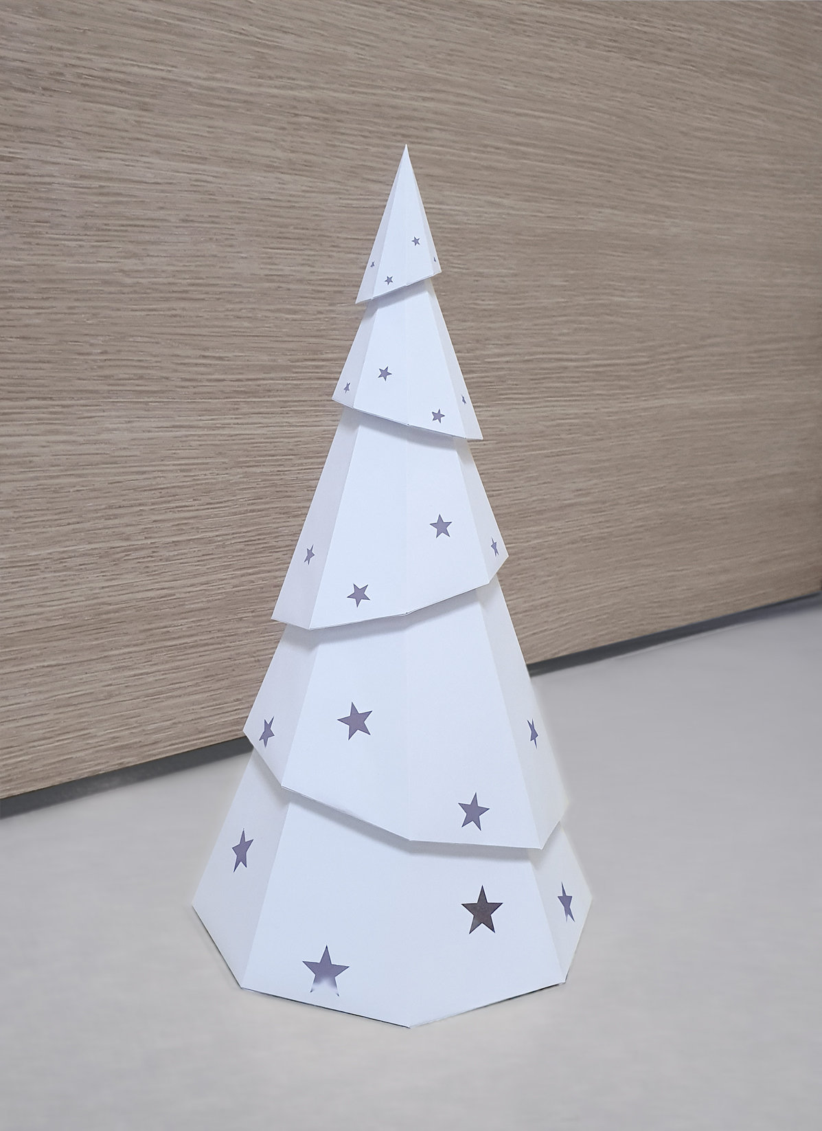 Christmas Tree Lamp Papercraft Low Poly Printable DIY Template - Etsy
