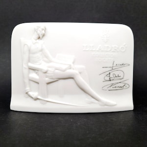 Plaque LLadro Collectors Society, Biscuit porcelain plaque for Collectors and Enthusiasts of LLadro Porcelain, LLadro Collectors must have,