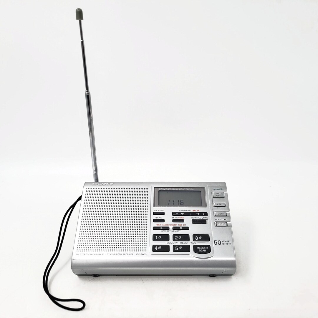 Sony ICF-SW35 PLL Synthesized World Receiver, Portable Fm/sw/mw/lw
