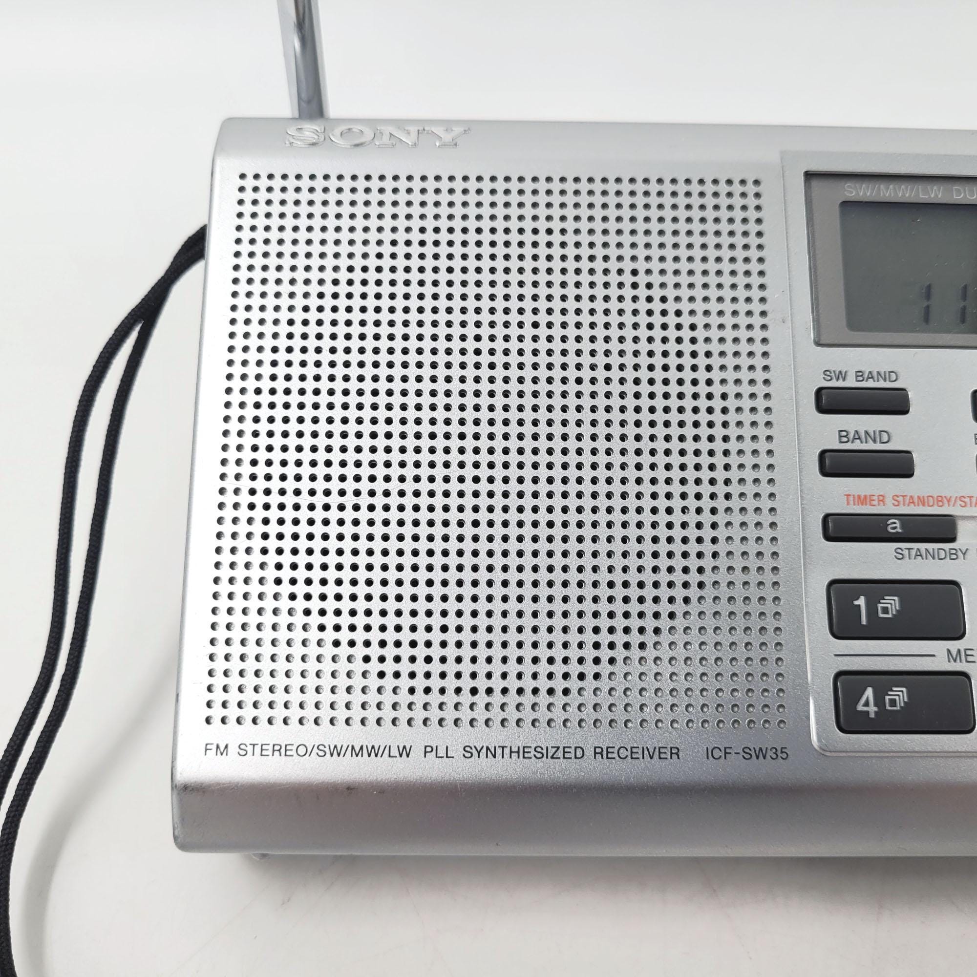 Sony ICF-SW35 PLL Synthesized World Receiver, Portable Fm/sw/mw/lw