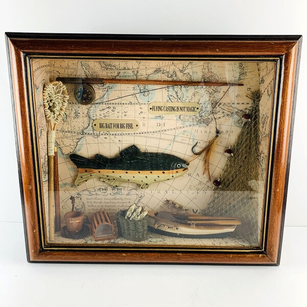 Fly Fishing Shadow Box Etsy