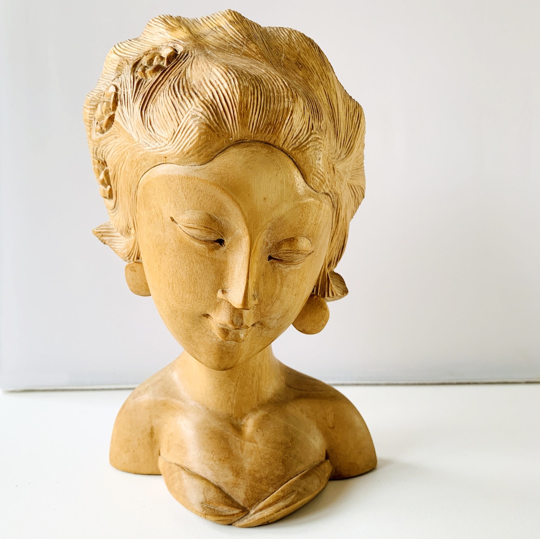 【ヴィンテージアート！インドネシア・バリ】バリ美女胸像 ヴィンテージアート！インドネシア・バリ】バリ美女胸像 - メルカリ