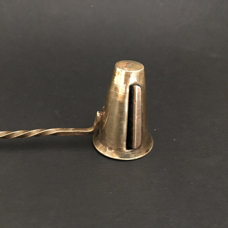 Vintage Copper Candle Snuffer twisted stem 1960's Etsy