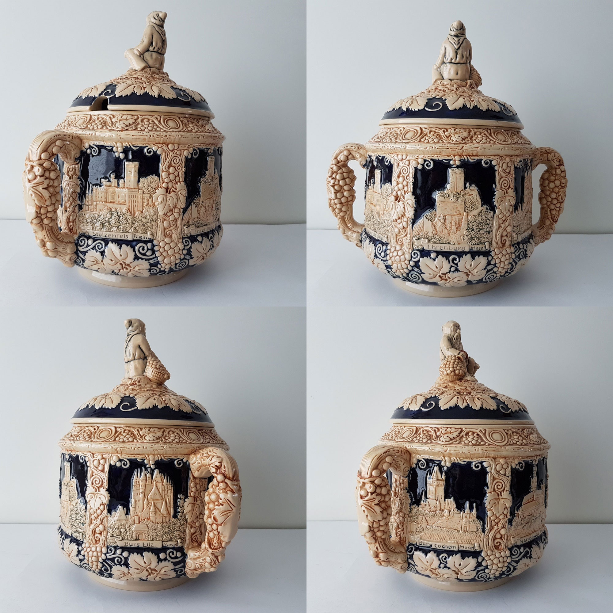 Bowl / Soup Tureen From Germany Vintage German Stoneware Etsy