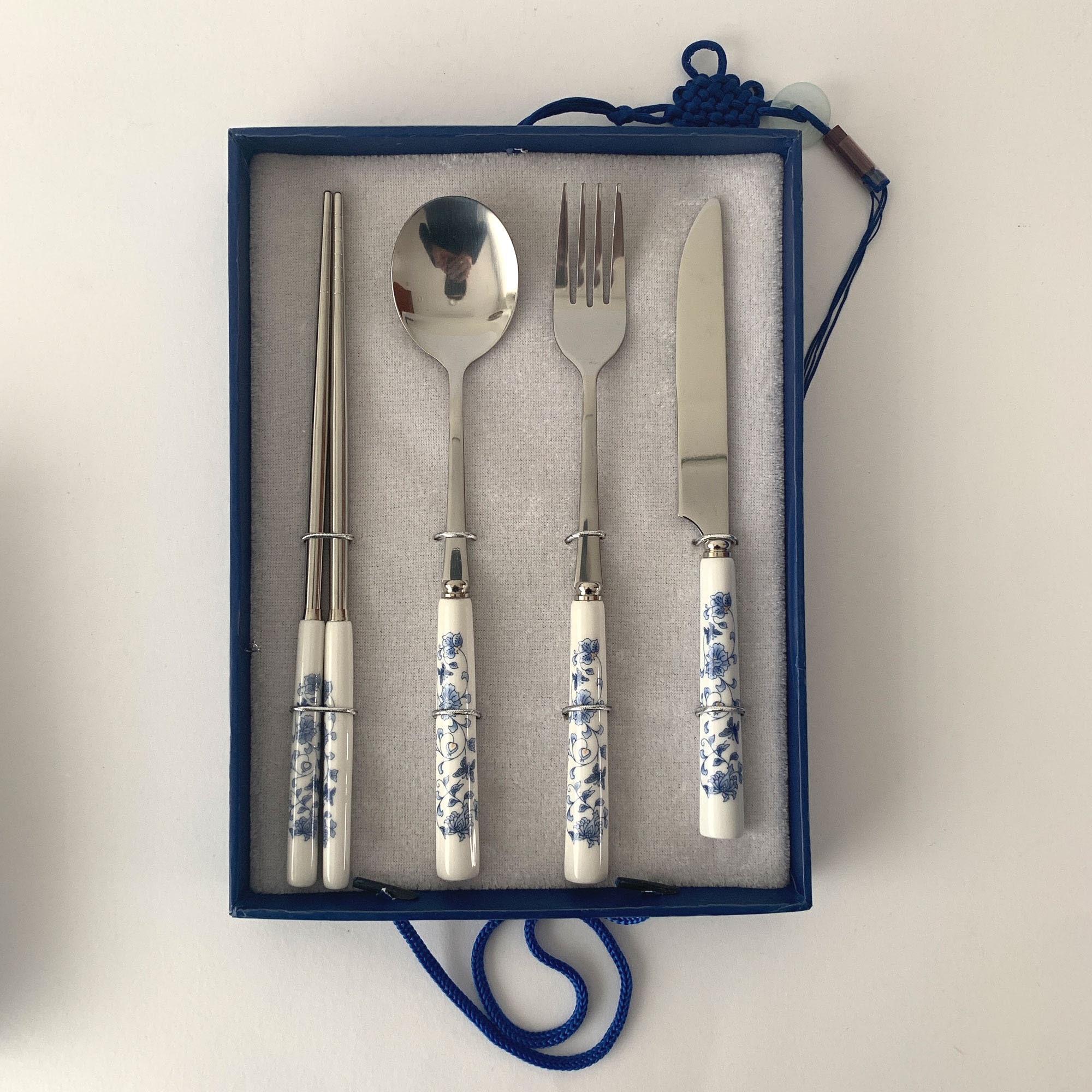 Chinese Cutlery Set in a Gift Box Travel Cutlery Set Etsy