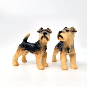 Pair of vintage Goebel Welsh Terrier Dog Figurines in excellent undamaged condition, made by Goebel West Germany 1970&#39;s, Collectable Goebel,