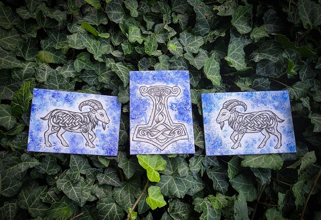 Thor's Goats Rune Mjölnir & Thor's Goats - Etsy