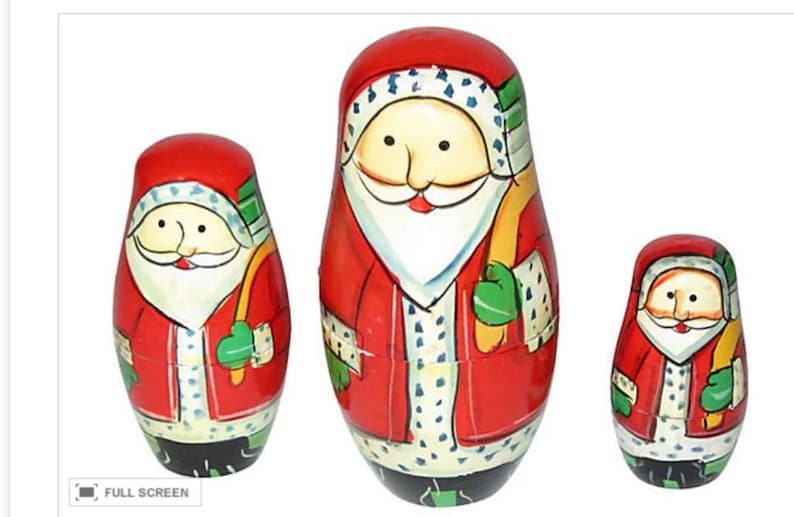Santa Nesting Stacking Dolls - Etsy