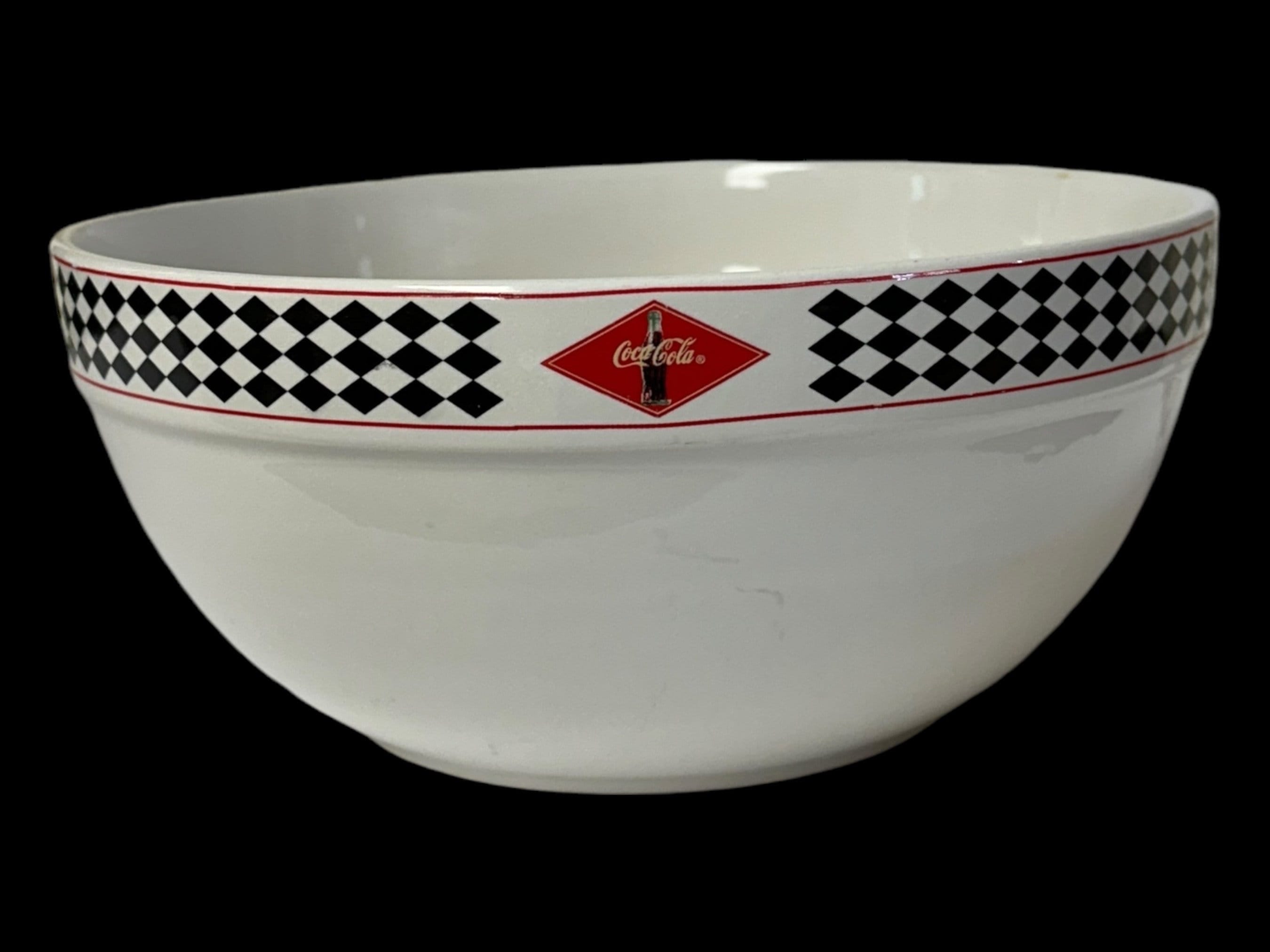 Vintage 2003 Coca-cola 9.25” Diamond Pattern Bowl Gibson - Etsy
