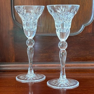 Vintage Cristal d’Arques Crystal Candle Holders Set Of 2 Made In France