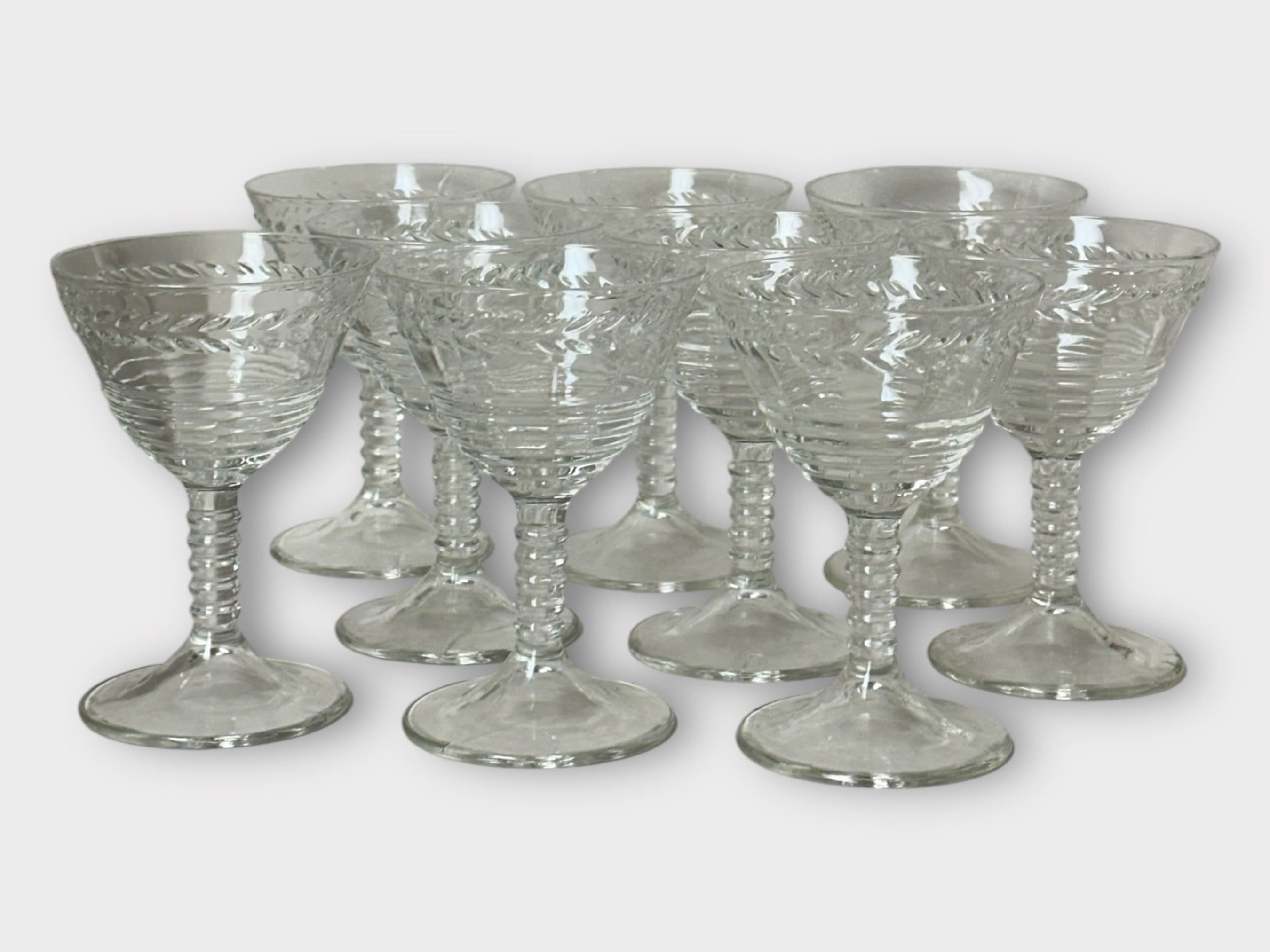 Vintage Federal Glass Liquor Cocktail Glasses 145R-1 - Etsy display picture 1