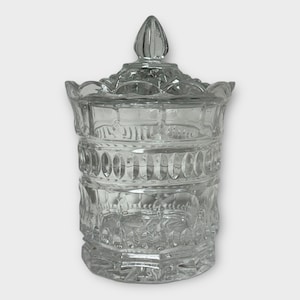 Bracelet by Crystal Clear Industries Small Glass Candy Jar & Lid