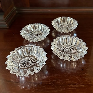 Set of 4 Fostoria Crystal Astrays